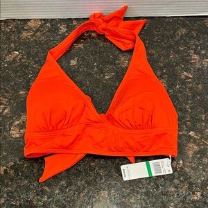 NWT Anne Cole Red Spice Halter Bathing Suit Top